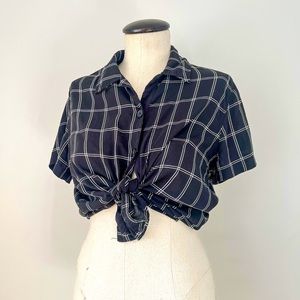 Urban outfitters pinstripe blouse